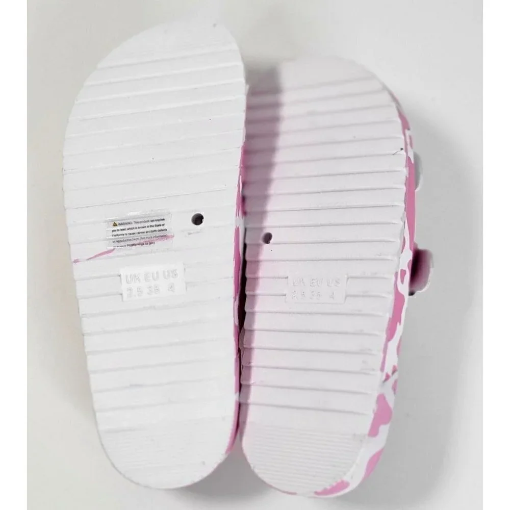 Girls' Olivia Miller Little Kid & Big Kid Moo Pink Footbed Sandals Size 4